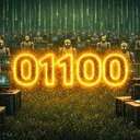 Binary Code (01001000) logo