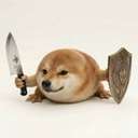 What the dog doing? (我的刀盾) logo