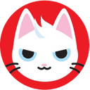 cat in a dogs world (MEW) logo