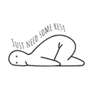 Just need some rest (REST) logo